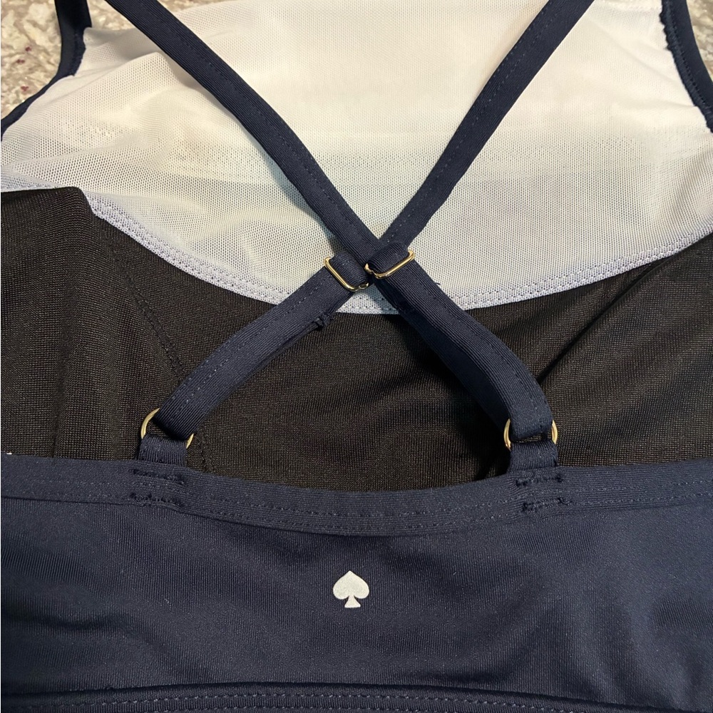 Kate Spade Navy and White Sports Bra
